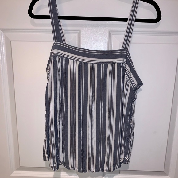 Blue and white striped tank top - Picture 1 of 1